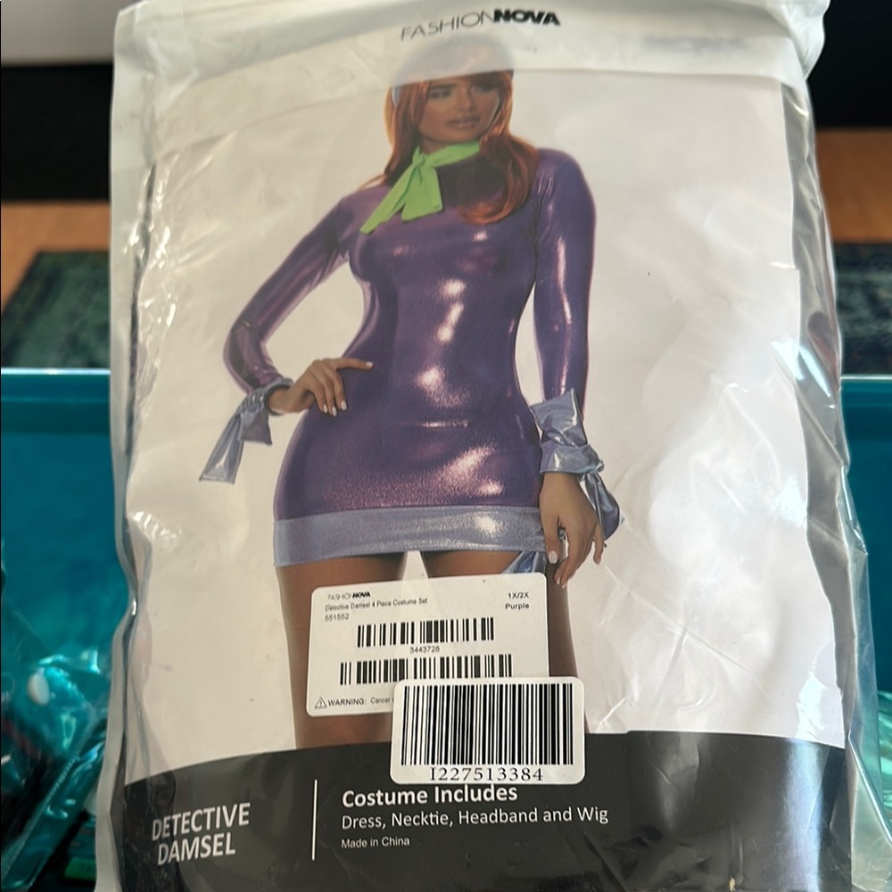 Fashion Nova Purple Detective Damsel Costume